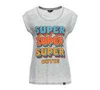 Maglietta super carina Queen Kerosin verde fumo taglia S