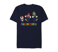 Maglietta Super Mario Group Run, Blu Navy