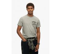 Maglietta Superdry M1012159a T-Shirt Uomo Cotone Grigio