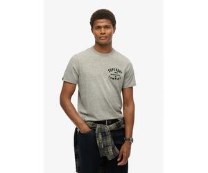 Maglietta Superdry M1012159a T-Shirt Uomo Cotone Grigio