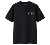 Maglietta t-Shirt di Vasco Live Vasco Fan Crew t-Shirt Maglia Concerto per Uomo Donna Ragazzi (IT, Testo, M, Regular, Regular, Nero)