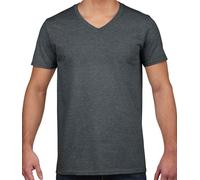 Maglietta T-Shirt Gildan SoftStyle In Cotone A Manica Corta V-Vento S - 3XL