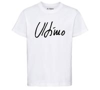 Maglietta t-shirt logo di ULTIMO bianca o nera uomo donna bambino tour 2024