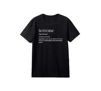 Maglietta t-Shirt Nera Terrone Dizionario - Appellativo con Cui Gli Italiani del Nord Chiamano Chi ha Fatto Sesso con Le Loro Madri - Divertente Idea Regalo