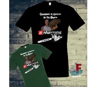 MAGLIETTA T-SHIRT PARKSIDE MOTESEGA ED ARNOLD SCHWARZENEGGER FILM COMMANDO 1985