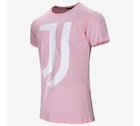 Maglietta T-shirt Rosa Girocollo Originale Juventus Logo Bianco Donna