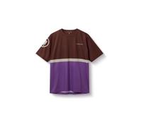 Maglietta tecnica endura singletrack core ii marrone viola da uomo