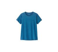Maglietta tecnica patagonia cap cool daily boardshort con logo blu da donna
