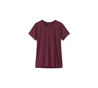 Maglietta tecnica patagonia cap cool daily hut tripper bordeaux da donna