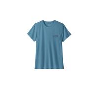 Maglietta tecnica patagonia cap cool trail blu da donna