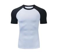 Maglietta Termica Uomo,Maglia Termica Uomo Lunghe Compression Shirt Traspirante Sportive Maglietta Attillata Anti Sudore Maglie Termiche Asciugatura Rapida Aderente per Corsa Ciclismo Fitness Nere 3X