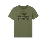 Maglietta Teschio Arditi Non Mi Trema Il Core Motto WW1 Arditi Skull T-Shirt