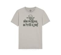 Maglietta Teschio Arditi Non Mi Trema Il Core Motto WW1 Arditi Skull T-Shirt