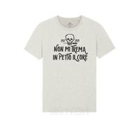 Maglietta Teschio Arditi Non Mi Trema Il Core Motto WW1 Arditi Skull T-Shirt