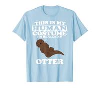 Maglietta This Is My Human Costume I'm Really An Otter Maglietta