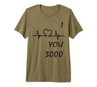 Maglietta Ti Amo Three Thousand Times I Love u 3000 Maglietta Premium