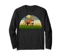 Maglietta Tigre Spirito Carino Tigre Viso Animale Selvaggio Colorato Maglia a Manica
