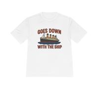 Maglietta traspirante a tema film, maglietta grafica nautica, maglietta fitness unisex, top estivo casual, abbigliamento avventura in mare, bianco, 3XL