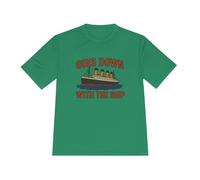 Maglietta traspirante a tema film, maglietta grafica nautica, maglietta fitness unisex, top estivo casual, abbigliamento avventura in mare, Kelly Verde, L