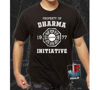 MAGLIETTA TSHIRT PROGETTO DHARMA LOST INITIATIVE 1977 SABATO SERA FASHION TV HOT