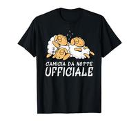Maglietta ufficiale del sonno con pecore carine Maglietta