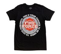 Maglietta Ufficiale Licenziata Dell'Anime Fire Force Con Logo Per Adulti