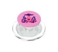 Maglietta UFO Beaming Up Heart Desert Alien Abduction PopSockets PopGrip per MagSafe