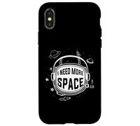 Maglietta UFO con scritta "I Need More Space Astronaut Moon UFO per uomini" Custodia per iPhone X/XS