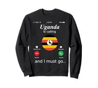 Maglietta Uganda Is Calling And I Must Go Uganda Flag Felpa