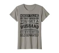 Maglietta umoristica con scritta "Nobody Told Me Funny Wife" Maglietta