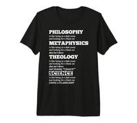 Maglietta Umoristica filosofia metafisica teologia Scienza Maglietta Premium