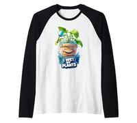 Maglietta unisex con scritta "I Wet My Plants" Maglia con Maniche Raglan