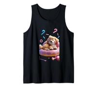 Maglietta Unisex con Simpatico Cane assonnato e Divertente Canotta