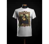 Maglietta unisex di colore bianco con stampa TotòGioconda