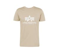 Maglietta Uomo ALPHA INDUSTRIES S sabbia / bianco