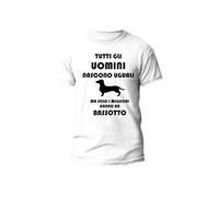 Maglietta Uomo Divertente Tutti Gli Uomini Nascono Uguali Solo i Migliori Hanno Un Bassotto Tshirt Cane Amico Idea Regalo