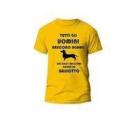 Maglietta Uomo Divertente Tutti Gli Uomini Nascono Uguali Solo i Migliori Hanno Un Bassotto Tshirt Cane Amico Idea Regalo