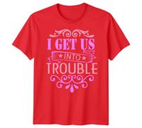 Maglietta Uomo I Get Us Into Trouble Best Friends Day Bestie BFF Shirt...