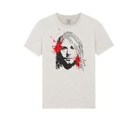 Maglietta Uomo Kurt Cobain Face Grunge Lyrics Rock Music Nirvana T-Shirt Unisex