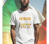 Maglietta Uomo LIFE WITHOUT JESUS IS LIKE AN UNSHARPENED PENCIL IT HAS NO POINT T Shirt Religiosa Casual Idea Regalo Moda Estiva Offerta Esclusiva Comfort Qualità Novità Imperdibile L,M,S,XL,XXL,XXXLL