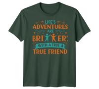 Maglietta Uomo Lifees Adventures Best Friends Day Bestie BFF Shirt...