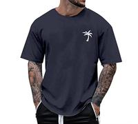 Maglietta Uomo - Manica Corta Estiva Ampia Comoda Basic Elegante Trendy per Fitness - Design Moderno, Taglia Generosa, Materiale Breathable