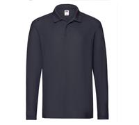 maglietta uomo Polo Premium manica lunga 100 % cotone Fruit of the loom