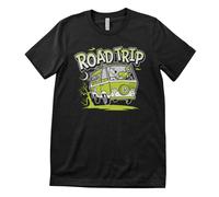 Maglietta Uomo Scooby Doo Road Trip T-Shirt da Uomo Licenza Ufficiale Nero