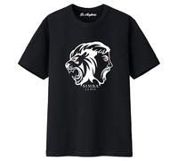 Maglietta Uomo t-Shirt Trapper Simba LA Rue Adulti e Ragazzi Unisex Spedizione Express (IT, Testo, XS, Regular, Regular, Nero)