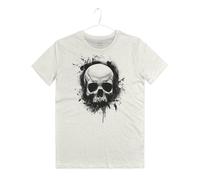 Maglietta Uomo Teschio Studio Tatuaggio Black Ink Brush Tattoo Skull T-Shirt Man