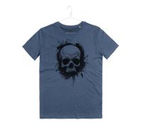 Maglietta Uomo Teschio Studio Tatuaggio Black Ink Brush Tattoo Skull T-Shirt Man