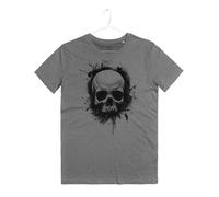 Maglietta Uomo Teschio Studio Tatuaggio Black Ink Brush Tattoo Skull T-Shirt Man