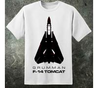 Maglietta Uomo Top Gun F-14 GRUMMAN TOMCAT Maverick Goose Retro Aereo Jet Goose