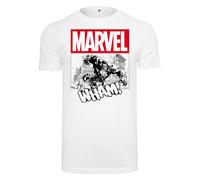 Maglietta Urban Classics Avengers Smashing Hulk Blanc S